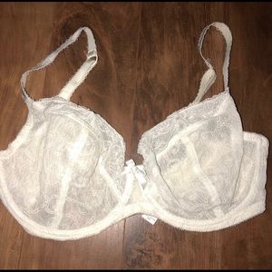 White lace 34G Bra by George